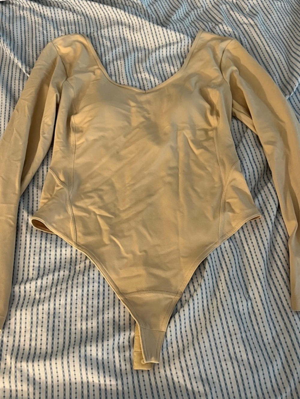 lululemon athletica Nude Beige Bodysuit with Tag